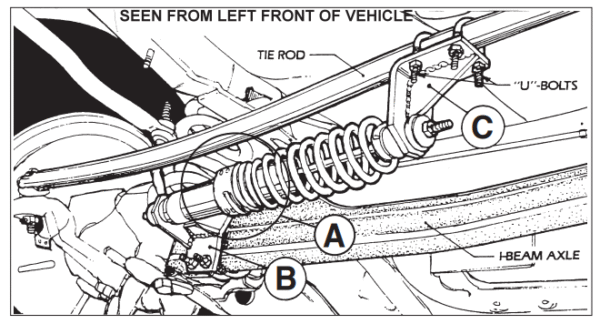 Ford Econoline Steering Stabilizer Kit Roadmaster - Image 2