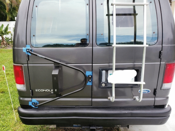 1992-2013 | 2014-2024 Ford Econoline Van Rear Tire Carrier / Spare Wheel Carrier Mount - Image 11