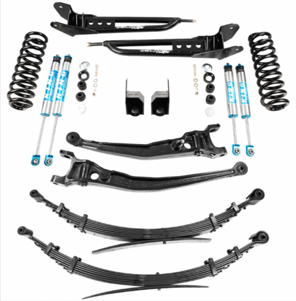 Ford E-Series E150 E250 E350 5’’ Suspension Lift Kit - Complete Performance Package | King Shocks | Heavy-Duty Leaf Springs - for up to 35" Tires