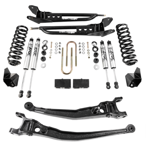 Ford Econoline E150 E250 E350 5’’ Suspension Lift Kit - Fox Performance Shocks - for up to 35" Tires