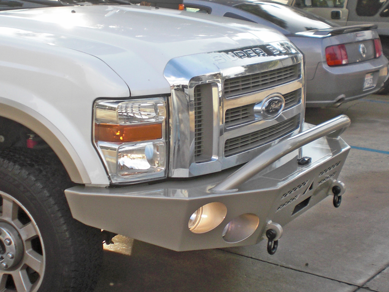 Ford Super Duty Aluminess front winch bumper 2008-2010