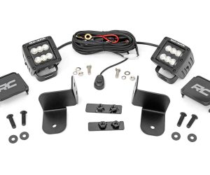 LED Light | Rear Mount | 2" Black Pair | Flood | Polaris Ranger 1000/Ranger 1000XP (19-21)