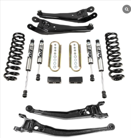 1992+ Ford Econoline 3’’ Suspension Lift Kit - Modified Radius Arms | Fox Performance Shocks - for up to 31" Tires