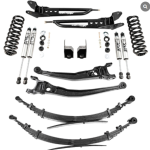 1992+ Ford Econoline 5’’ Suspension Lift Kit - Complete Performance Package | Fox Shocks | Heavy-Duty Leaf Springs - for up to 35" Tires