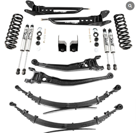 1992+ Ford Econoline 5’’ Suspension Lift Kit - Complete Performance Package | Fox Shocks | Heavy-Duty Leaf Springs - for up to 35" Tires