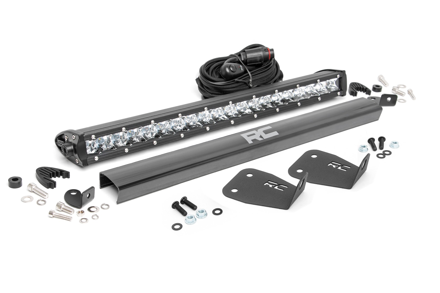LED Light | Bumper Mount | 20" Chrome Single Row | Ford Bronco Sport (21-22)