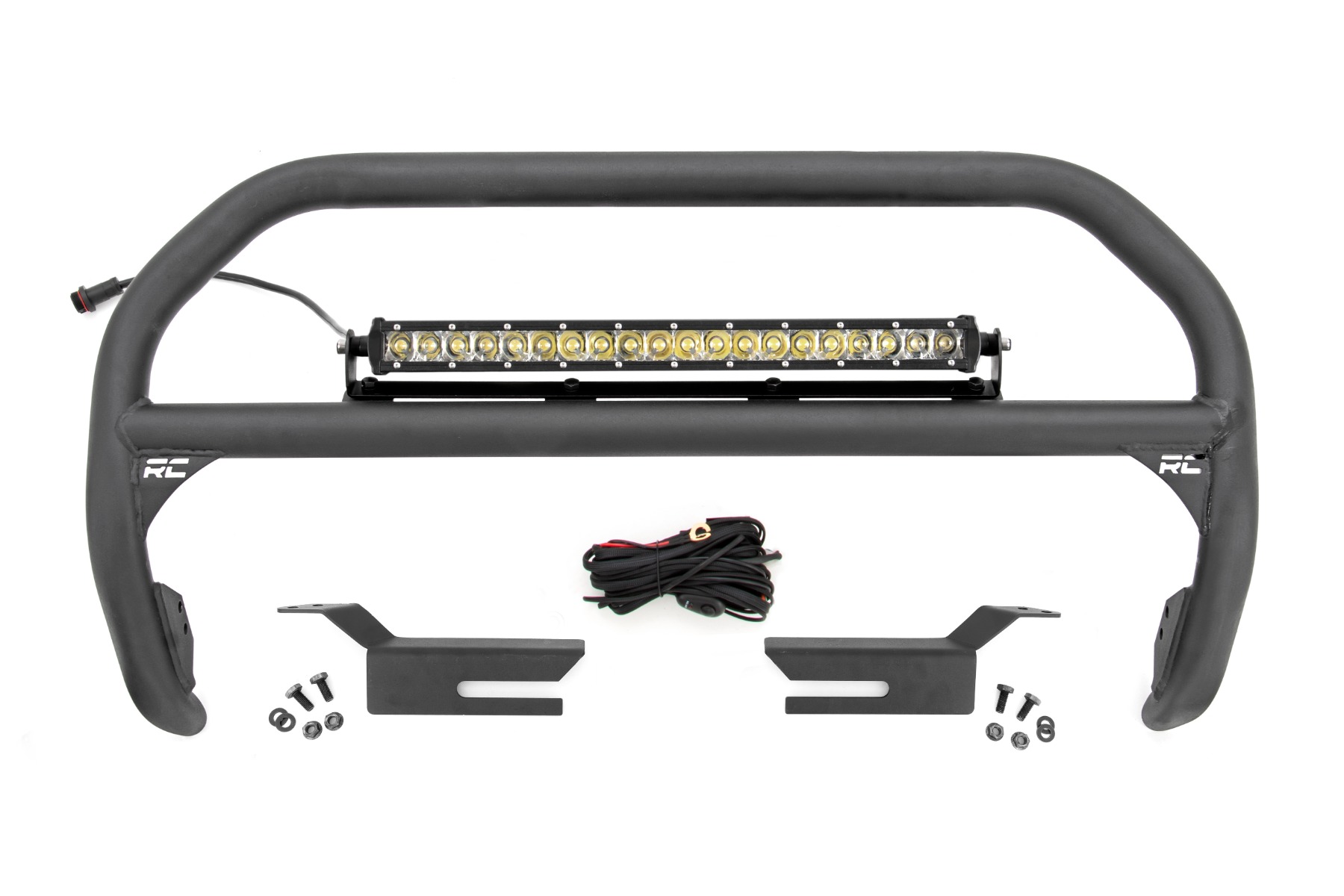 Nudge Bar | 20 Inch Chrome Single Row LED | Ford Bronco 4WD (2021)