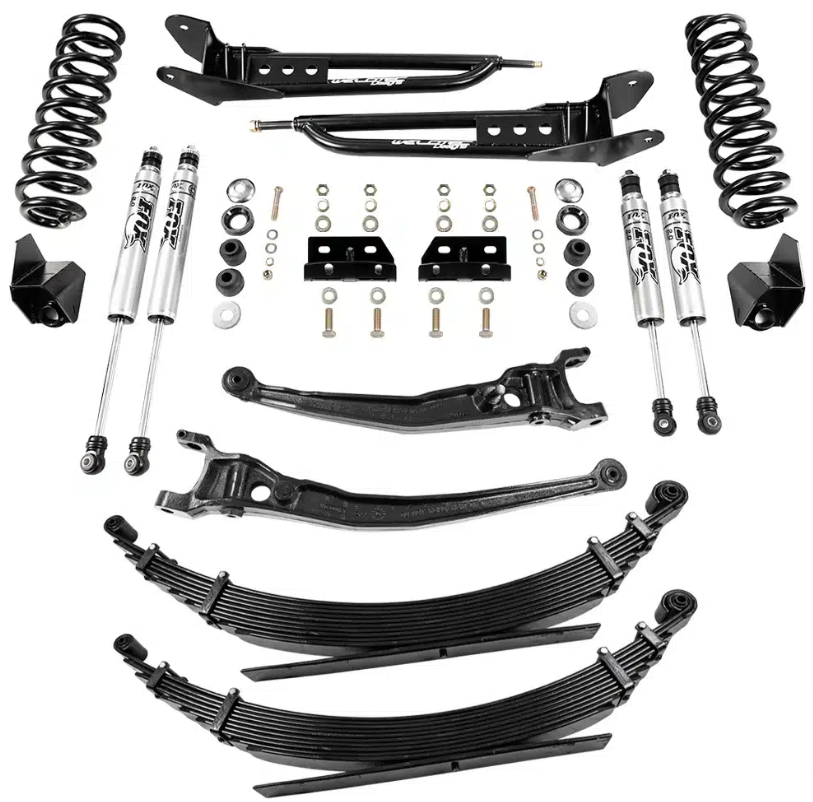 Ford Econoline E350/E450 6" Suspension Lift Kit with Leaf Springs & Fox Shocks