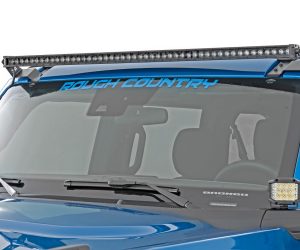 LED Light | Upper Windshield | 50" Black Single Row | Ford Bronco (21-22)
